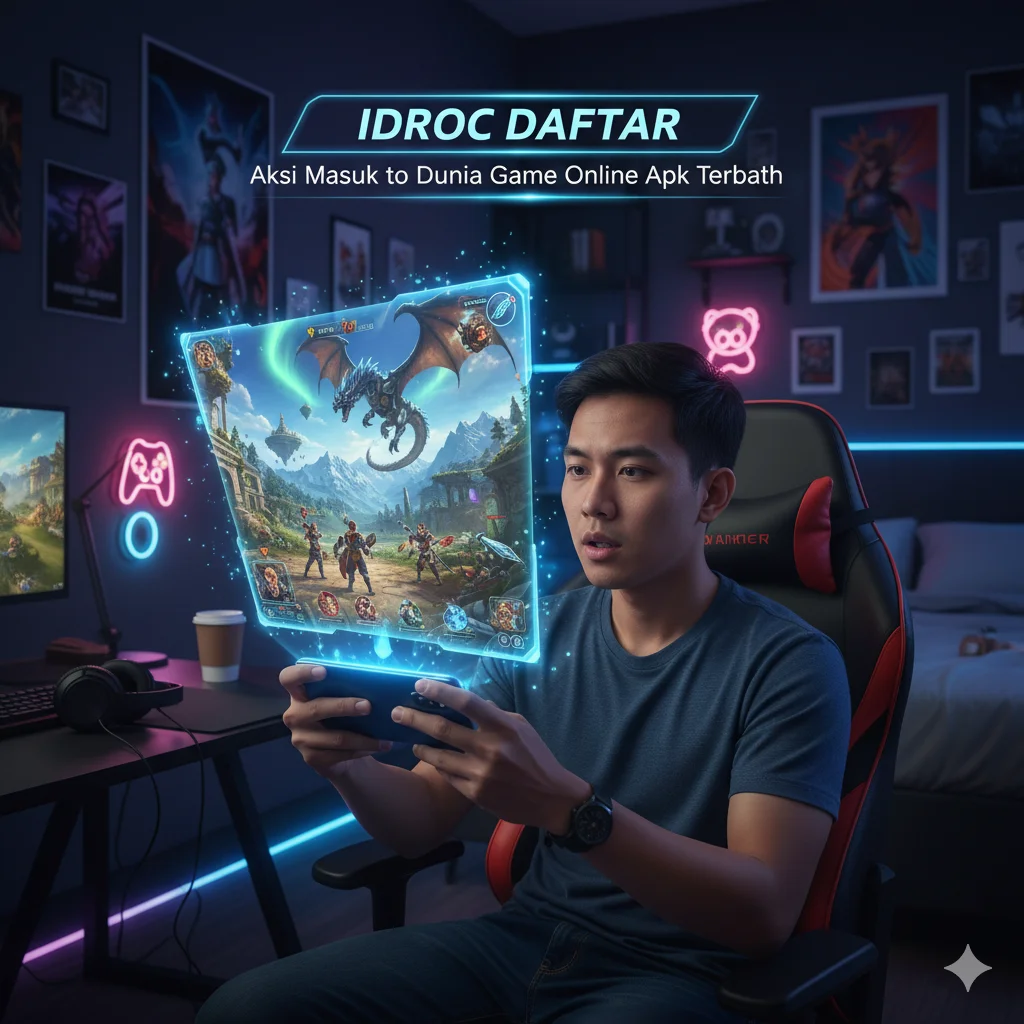 IDROC DAFTAR Aksi Masuk ke Dunia Game